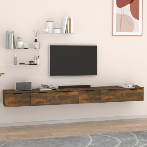 Wandregale 2 Stück Rauchesche Holz 102x30x20 cm Ingenieurholz