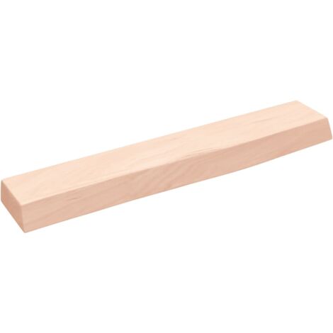 Wandregal，Wandboard，Hängeregal für Wohnzimmer, Schlafzimmer, Flur, Badezimmer 60x10x4 cm Massivholz Eiche Unbehandelt DTHFF8596814 MaisonChic