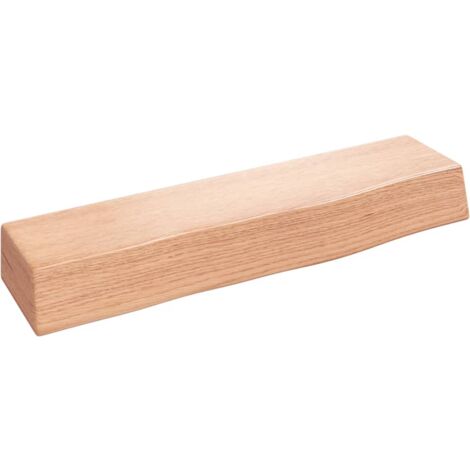 Wandregal，Wandboard，Hängeregal für Wohnzimmer, Schlafzimmer, Flur, Badezimmer Hellbraun 40x10x6 cm Massivholz Eiche Behandelt DTHFF3639531 MaisonChic