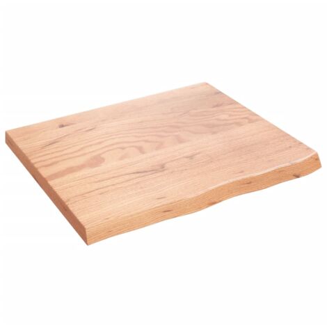 Wandregal，Wandboard，Hängeregal für Wohnzimmer, Schlafzimmer, Flur, Badezimmer Hellbraun 60x50x4 cm Massivholz Eiche Behandelt DTHFF7768260 BonneVie