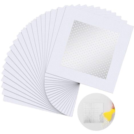 Wandreparaturflicken, Wandreparaturset, 20-teilig, selbstklebender Wandflicken, Aluminium-Wandreparaturflicken, Flicken zur Reparatur beschädigter Wände und Deckenlöcher, 10 cm x 10 cm