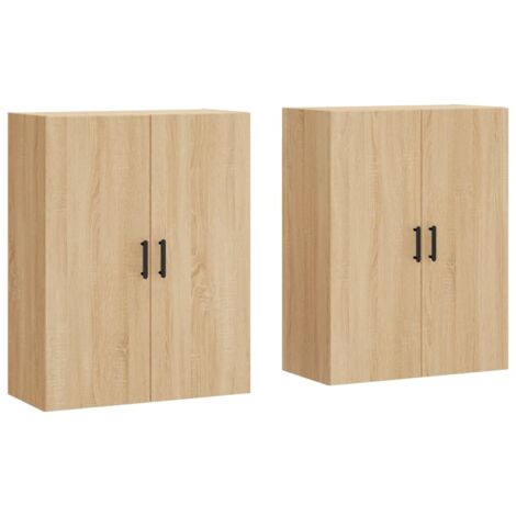 Wandschränke 2 Stk. Sonoma-Eiche 69,5x34x90 cm vidaXL