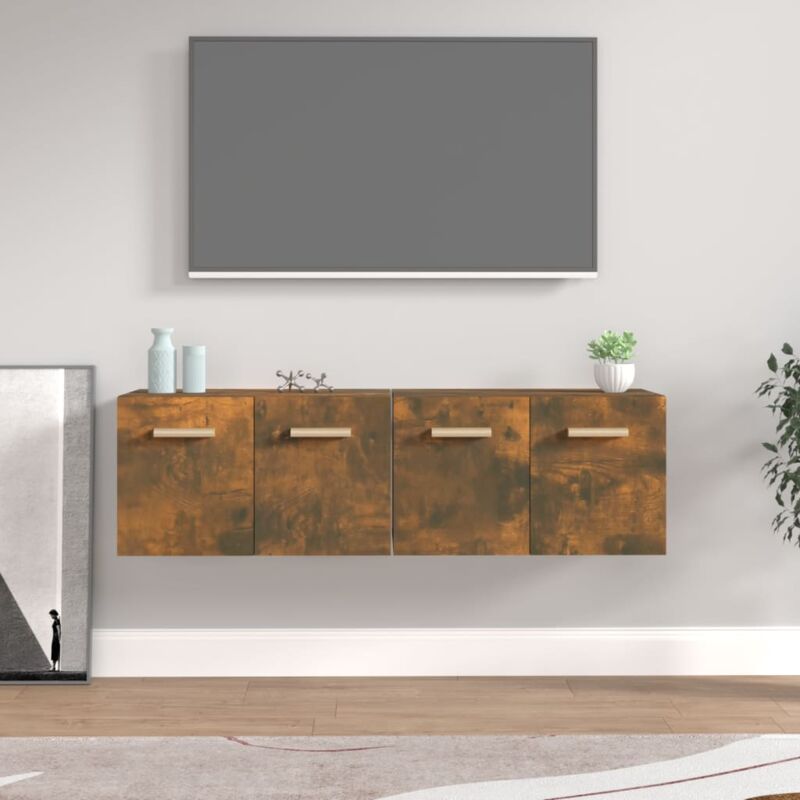 Vidaxl - Wandschränke 2 Stk. Räuchereiche 60x36, 5x35 Cm Holzwerkstoff