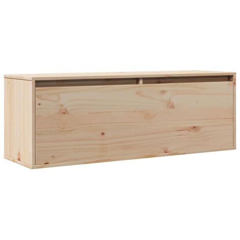 Wandschrank 100x30x35 cm Massivholz Kiefer vidaXL