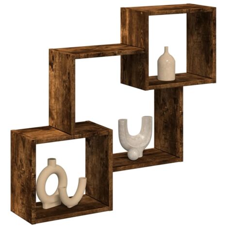 Wandschrank 78x18x71 cm Räuchereiche Holzwerkstoff vidaXL