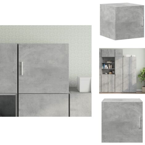 Wandschrank Betongrau 40x42,5x40 cm Holzwerkstoff - Wandregal - Hängeschrank - Regal - Stauraum - Dekoration