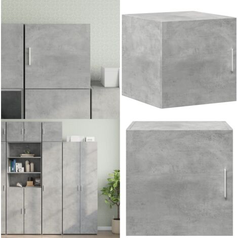 Wandschrank Betongrau 40x42,5x40 cm Holzwerkstoff - Wandregal - Hängeschrank - Regal - Stauraum - Dekoration - Home & Living