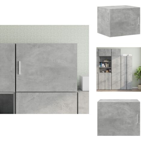 Wandschrank Betongrau 50x42,5x40 cm Holzwerkstoff - Wandregal - Hängeschrank - Regal - Stauraum - Dekoration