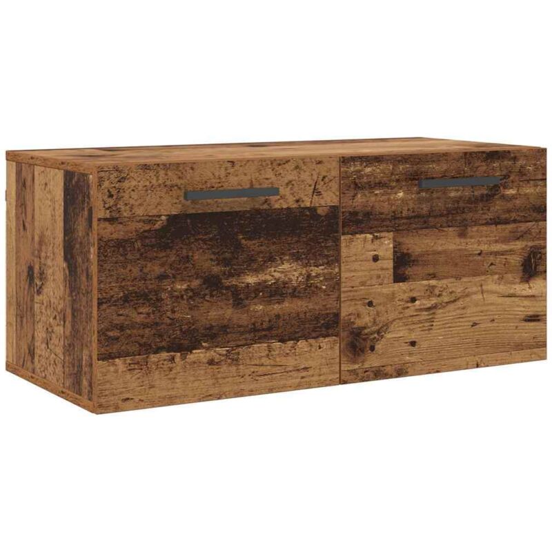 Wandschrank Altholz 80 X 36.5 X 35 Cm Holzwerkstoff Vidaxl