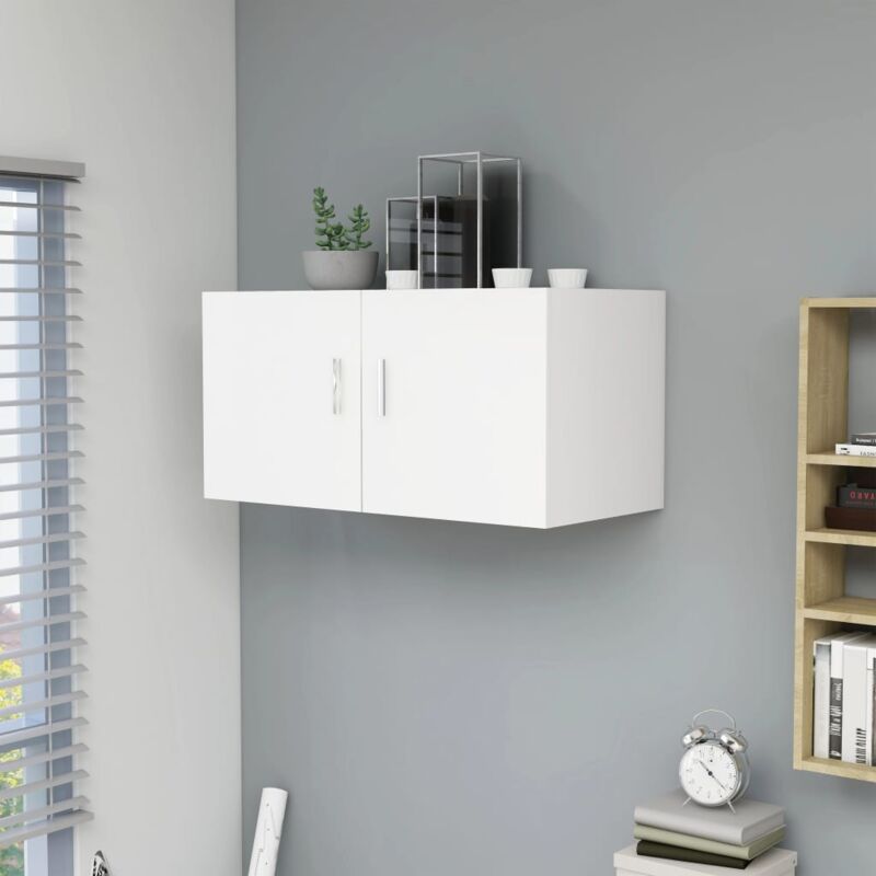 Wandschrank Weiß 80 X 39 X 40 Cm Holzwerkstoff Vidaxl