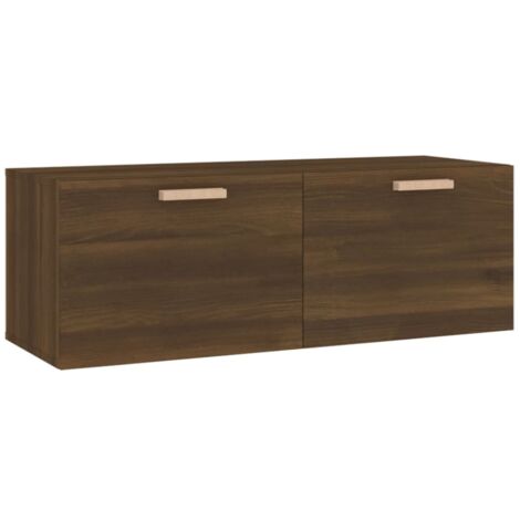 Wandschrank Braun Eichen-Optik 100x36,5x35 cm Holzwerkstoff vidaXL