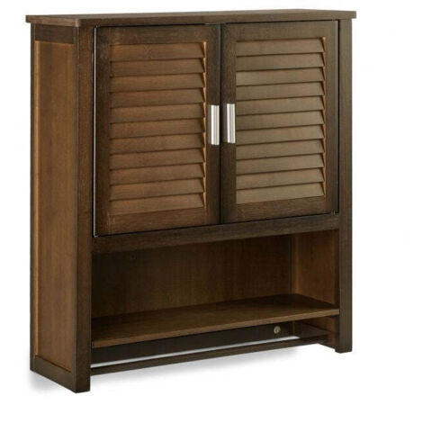 Wandschrank dunkelbraun lamell 8831200