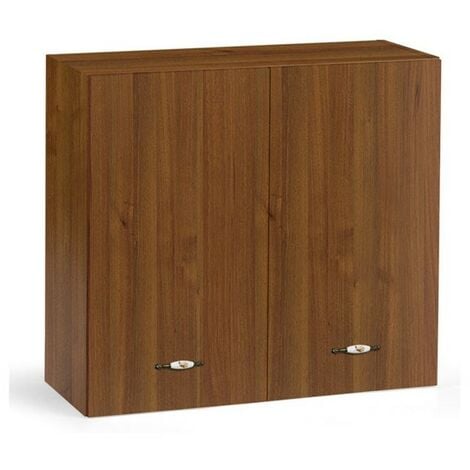 IPERBRIKO Wandschrank für Küche Nussbaum Antik Cm 80x32xh 72 mit 2 Türen