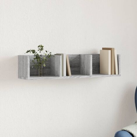 Wandschrank Grau Sonoma-Eiche 75x18x16,5 cm Holzwerkstoff vidaXL
