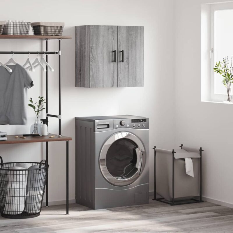 Wandschrank Grau Sonoma 60x31x60 Cm Holzwerkstoff Vidaxl