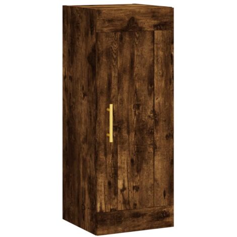 Wandschrank Räuchereiche 34,5x34x90 cm Holzwerkstoff vidaXL