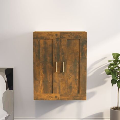 Wandschrank Räuchereiche 69,5x32,5x90 cm Holzwerkstoff vidaXL