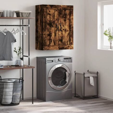 Wandschrank Räuchereiche 69,5x34x90 cm Holzwerkstoff vidaXL