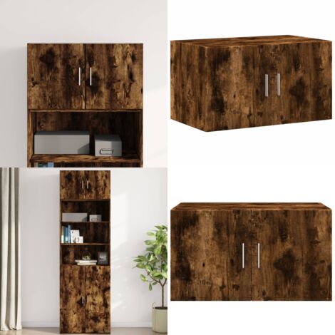 Wandschrank Räuchereiche 70x42,5x40 cm Holzwerkstoff - Wandregal - Hängeschrank - Regal - Stauraum - Dekoration - Home & Living