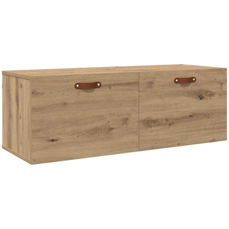 Wandschrank Eiche Handwerklich 100 X 36.5 X 35 Cm Holzwerkstoff Vidaxl