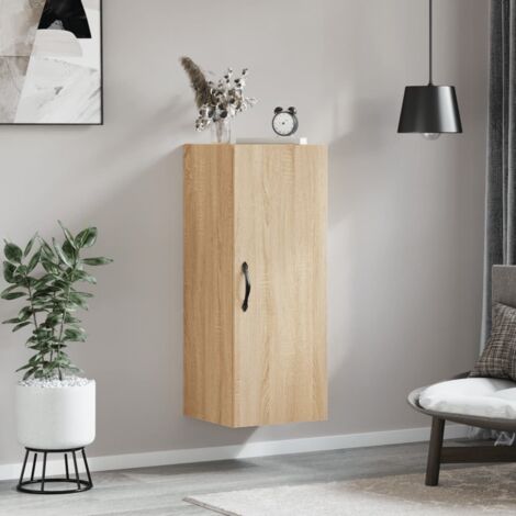 Wandschrank Sonoma-Eiche 34,5x34x90 cm Holzwerkstoff vidaXL