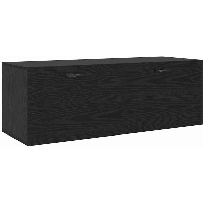 Wandschrank Schwarze Eiche 100 X 36.5 X 35 Cm Holzwerkstoff Vidaxl