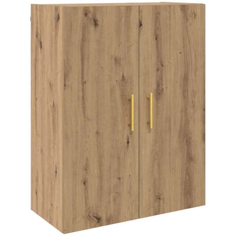 Wandschrank Wandmontiert Braun 69.5 X 34 X 90 Cm Holzwerkstoff Vidaxl