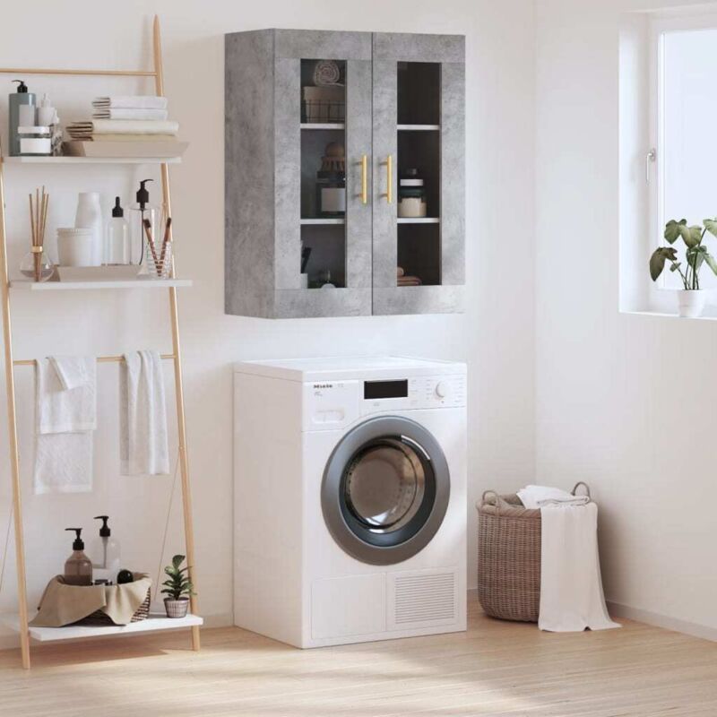 Wandschrank Betongrau 69, 5x34x90 Cm - Vidaxl