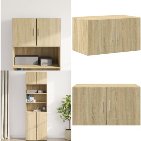 Wandschrank Sonoma-Eiche 70x42,5x40 cm Holzwerkstoff - Wandregal - Hängeschrank - Regal - Stauraum - Dekoration - Home & Living