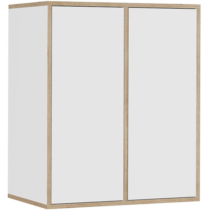 Wandschrank Tetrix, Weiß, 63 X 75 Cm Mit 2 Türen, Vicco