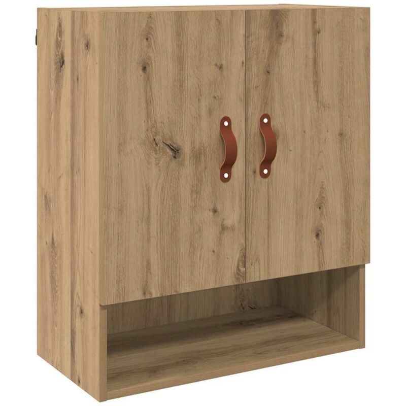 Wandschrank Eiche Handwerklich 60 X 31 X 70 Cm Holzwerkstoff Vidaxl