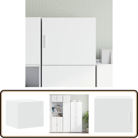 Wandschrank Weiß 45x42,5x40 cm Holzwerkstoff - Wandregal - Hängeschrank - Regal - Stauraum - Dekoration