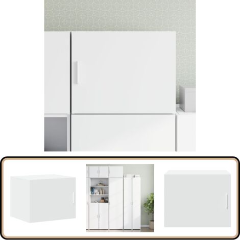 Wandschrank Weiß 50x42,5x40 cm Holzwerkstoff - Wandregal - Hängeschrank - Regal - Stauraum - Dekoration