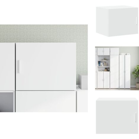 Wandschrank Weiß 50x42,5x40 cm Holzwerkstoff - Wandregal - Hängeschrank - Regal - Stauraum - Dekoration