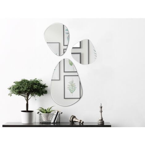 Wandspiegel 3er SET mit Facettenschliff 30x30cm, 30x40cm, 40x60cm