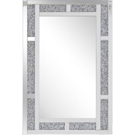 Wandspiegel AVRILLE 60 cm 90 cm Silber