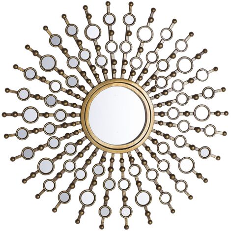 Wandspiegel BLOIS 70 cm 70 cm Metall Gold