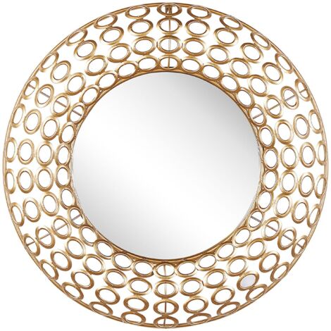 Wandspiegel BOURDON 80 cm 80 cm Metall Gold