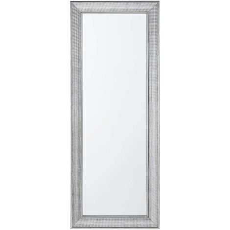 Wandspiegel BUBRY 50 cm 130 cm Silber