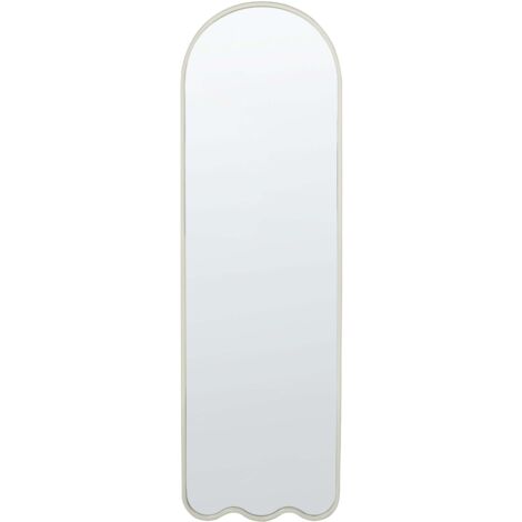 Wandspiegel BUSSY 45 cm 145 cm Metall Cremeweiß