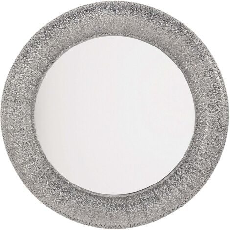 Wandspiegel CHANNAY 80 cm 80 cm Metall Silber