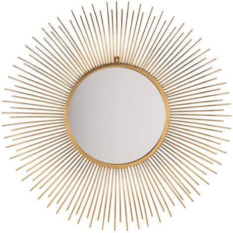 Wandspiegel CILLY 80 cm 80 cm Metall Gold