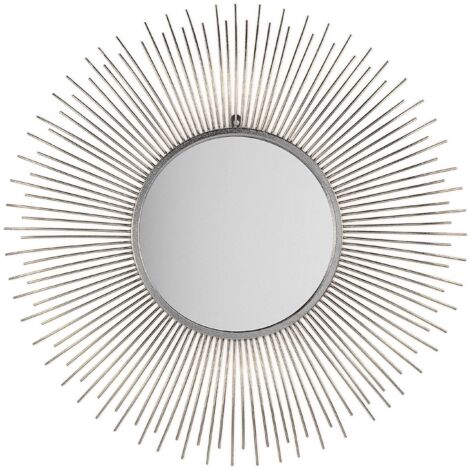 Wandspiegel CILLY 80 cm 80 cm Metall Silber