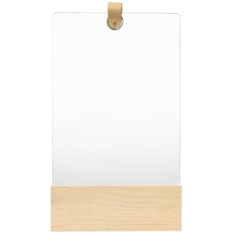 Wandspiegel Kiefer Massivholz 23x39,5 cm vidaXL