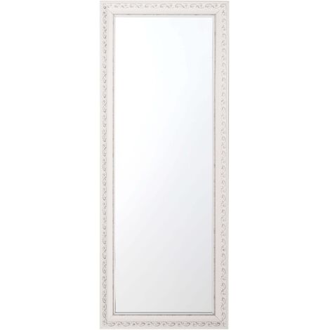 Wandspiegel MAULEON 50 cm 130 cm Cremeweiß