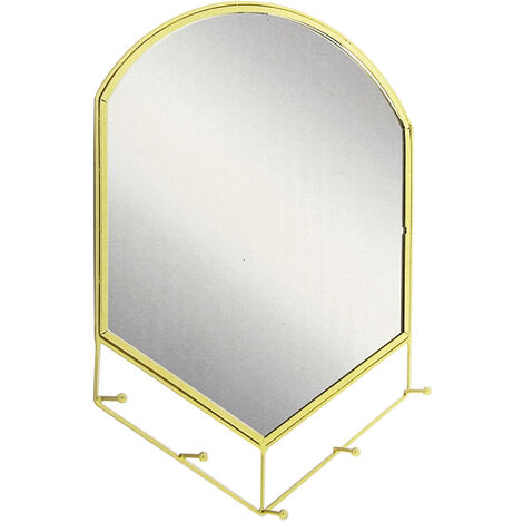 Wandspiegel mit 5 Aufhängern Gold-M60680
