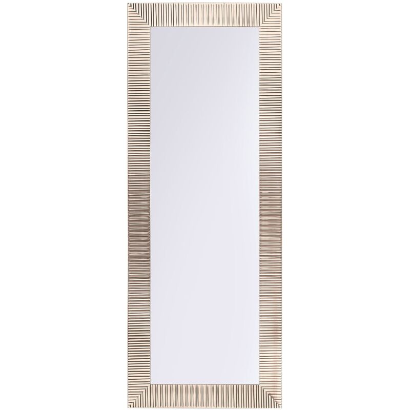 Beliani - Wandspiegel Gold 50 X 130 Cm Kunststoff Mit Eleganter Ausstrahlung Rechteckig Modern