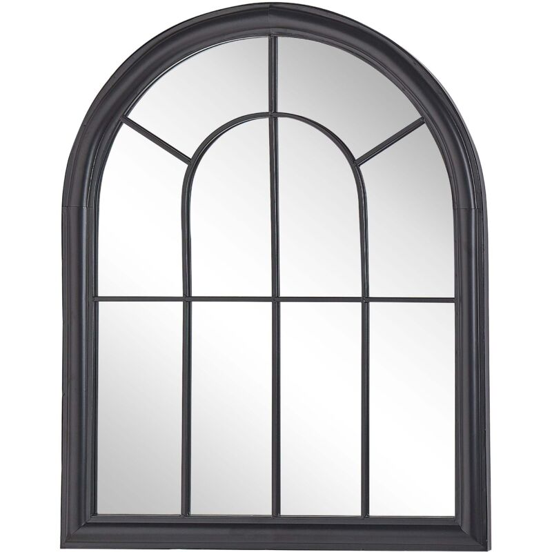 Beliani Wandspiegel Embry 69 Cm 89 Cm Metall Schwarz