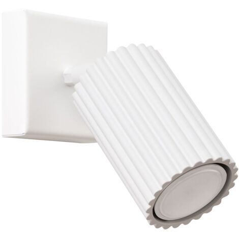 Wandspot Aluminium GU10 verstellbar Weiß Modern