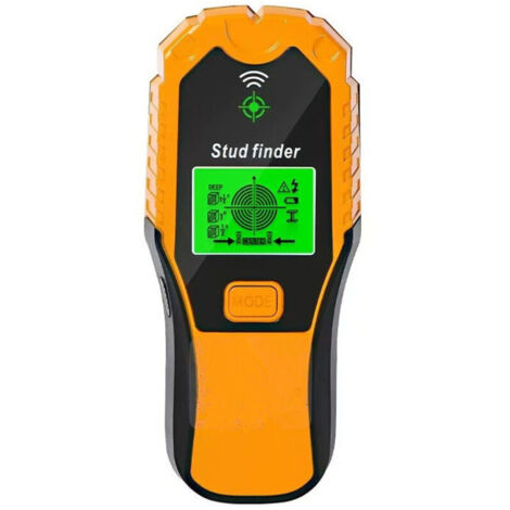 Wandständerdetektor mit LCD-Bildschirm und automatischem akustischem Warnsignal, 6-in-1-Elektronikdetektor zur Erkennung von Ständern, Kabeln, Rohren, Holz und Metall